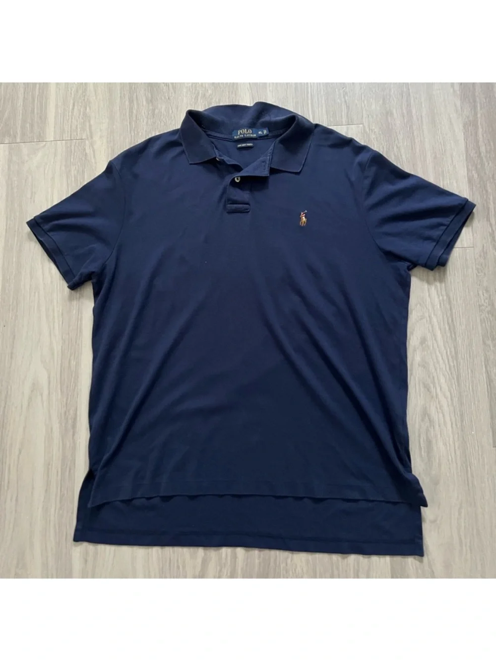 Polo Ralph Lauren Pima Soft Touch Classic Fit Polo Shirt Men’s XL Navy Blue 100%